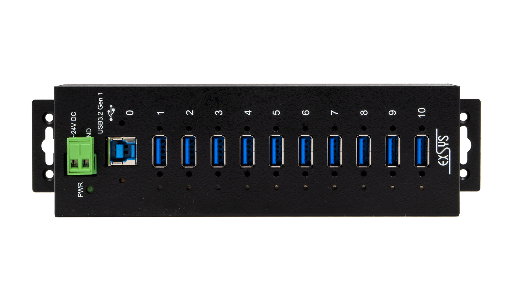 EXSYS EX-1510HMVS USB-Hub – USB 3.2 Gen1, 10× USB-A