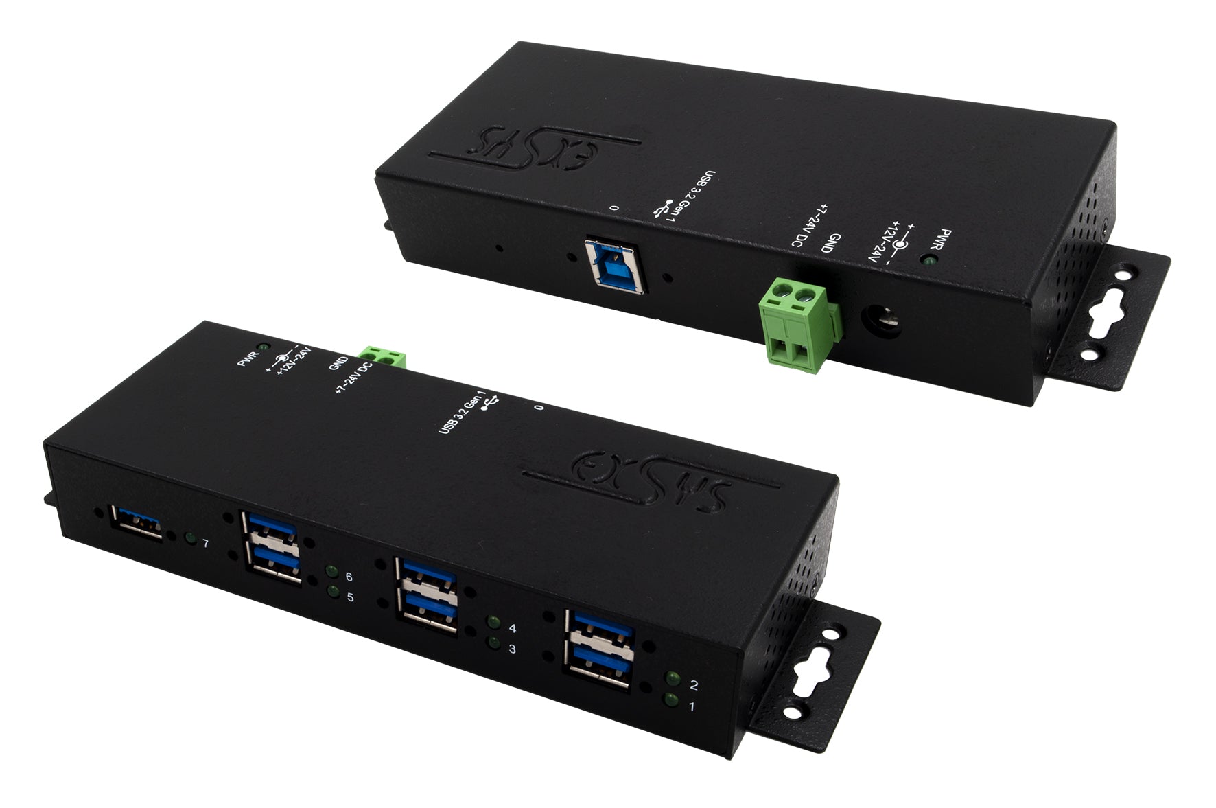 EXSYS EX-1517HMVS USB-Hub – USB 3.0, 7× USB-A, für Windows/Linux