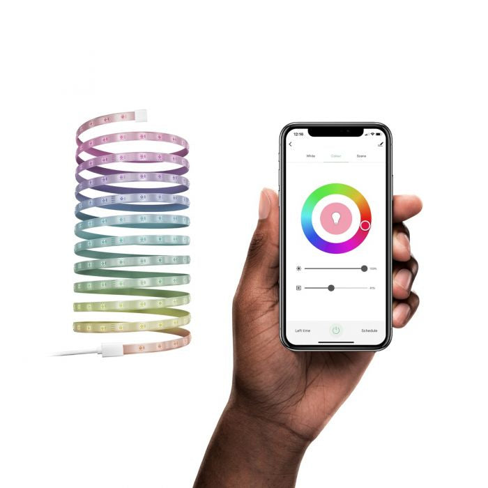 Hombli LED-Strip 5 m – WLAN, für Amazon Alexa & Google Assistant – mehrfarbig (RGB), 2'000–6'500 K