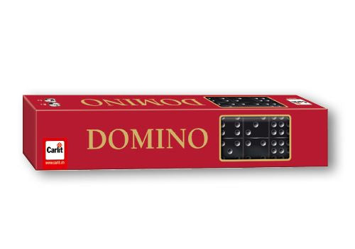 Carlit Domino – 2–4 Spieler, ab 5 Jahren, d/f/i, 232 × 47 × 40 mm, Holz, schwarz