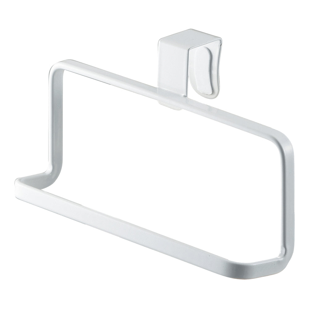 Yamazaki Handtuchhalter – 7×16×9,5 cm, Metall, Haken, Weiss