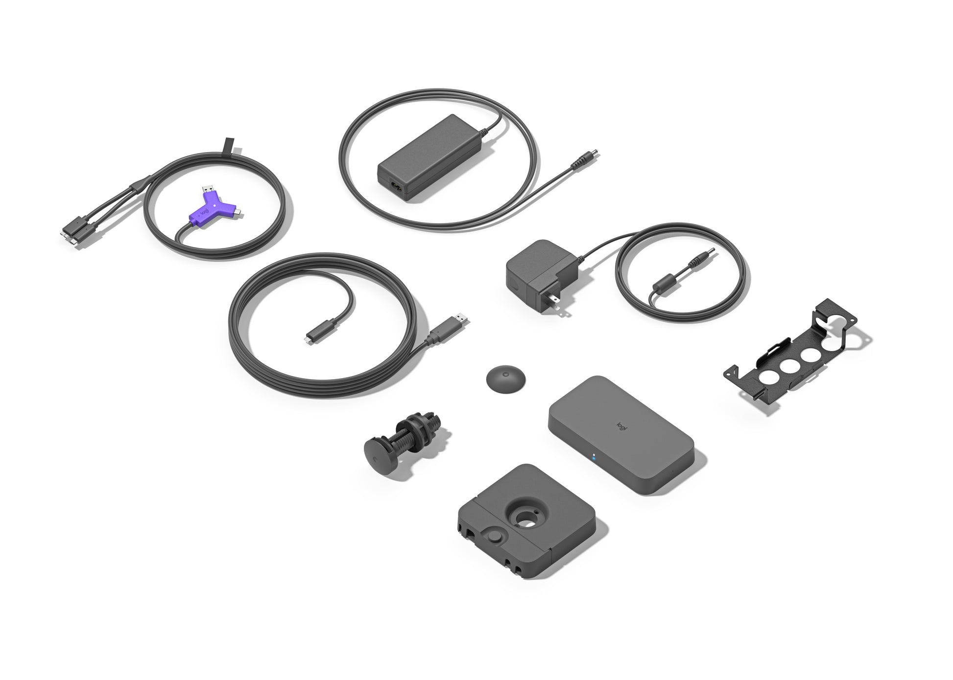 Logitech Swytch Schwarz – BYOD-Kit – 4K, HDMI x2, USB-C x2, für Rally/MeetUp/GROUP und andere