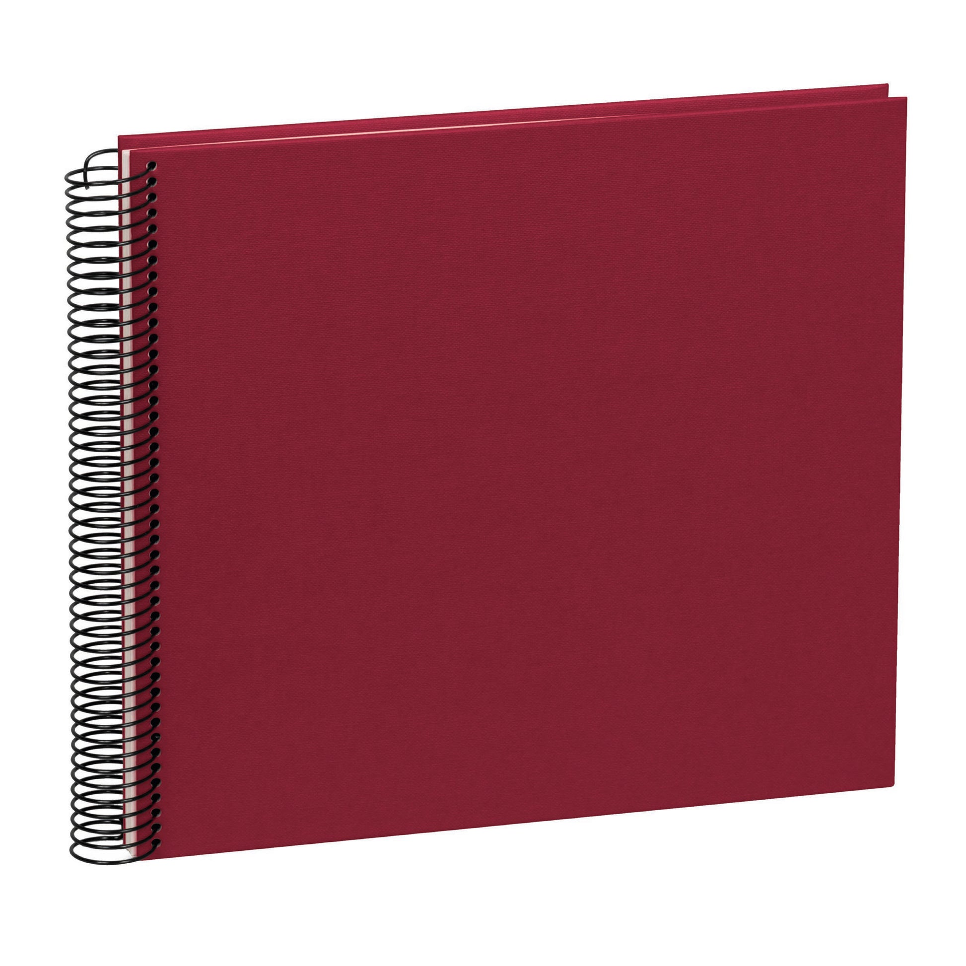 Semikolon Fotoalbum – 230 × 223 mm, Bordeaux, Spiralbindung, Textil