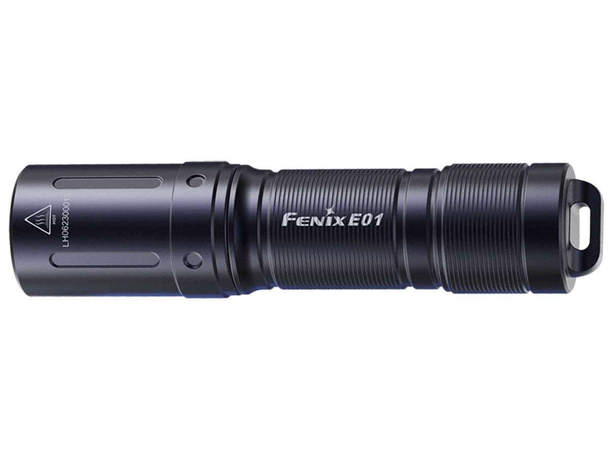 Fenix Taschenlampe E01 V2.0 – 100 lm, 35 m, IP68, AAA, 3 Modi – Schwarz
