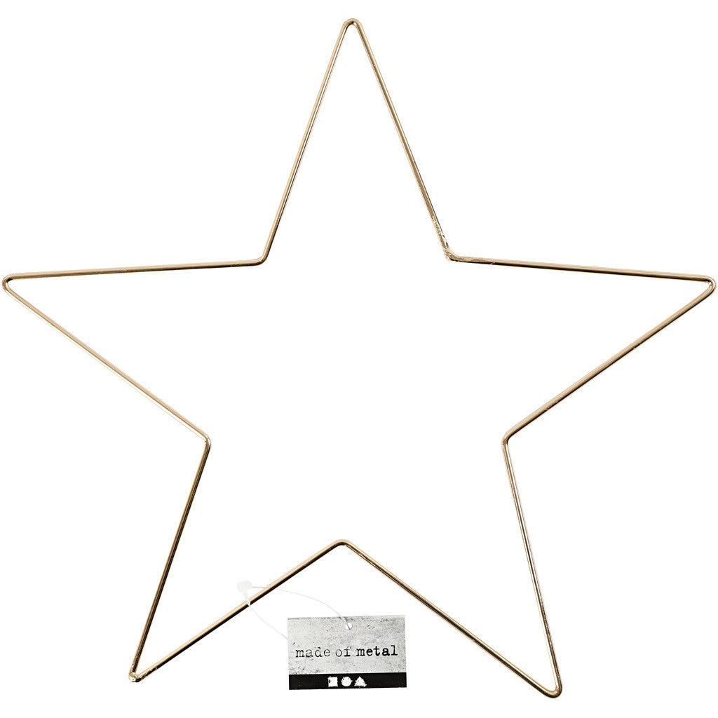 Creativ Company Metallstern – Ø 30 cm × 0,3 cm – Metall, gold