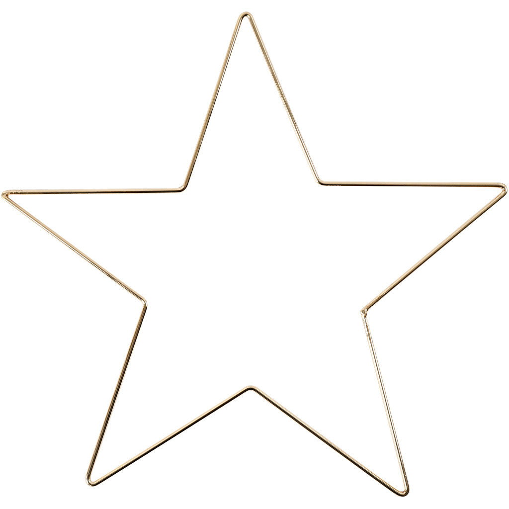 Creativ Company Metallstern – Ø 30 cm × 0,3 cm – Metall, gold