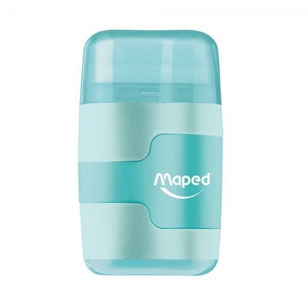 Maped Doppel-Spitzdose mit Radierer – Kunststoff – farbig sortiert – 20er Display