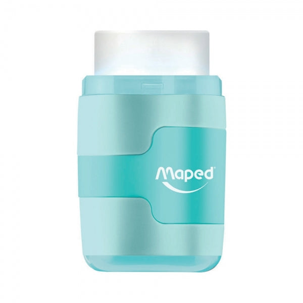 Maped Doppel-Spitzdose mit Radierer – Kunststoff – farbig sortiert – 20er Display