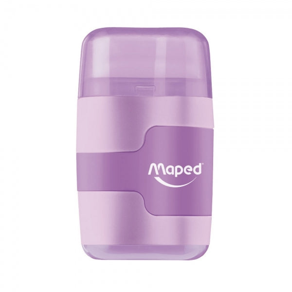 Maped Doppel-Spitzdose mit Radierer – Kunststoff – farbig sortiert – 20er Display