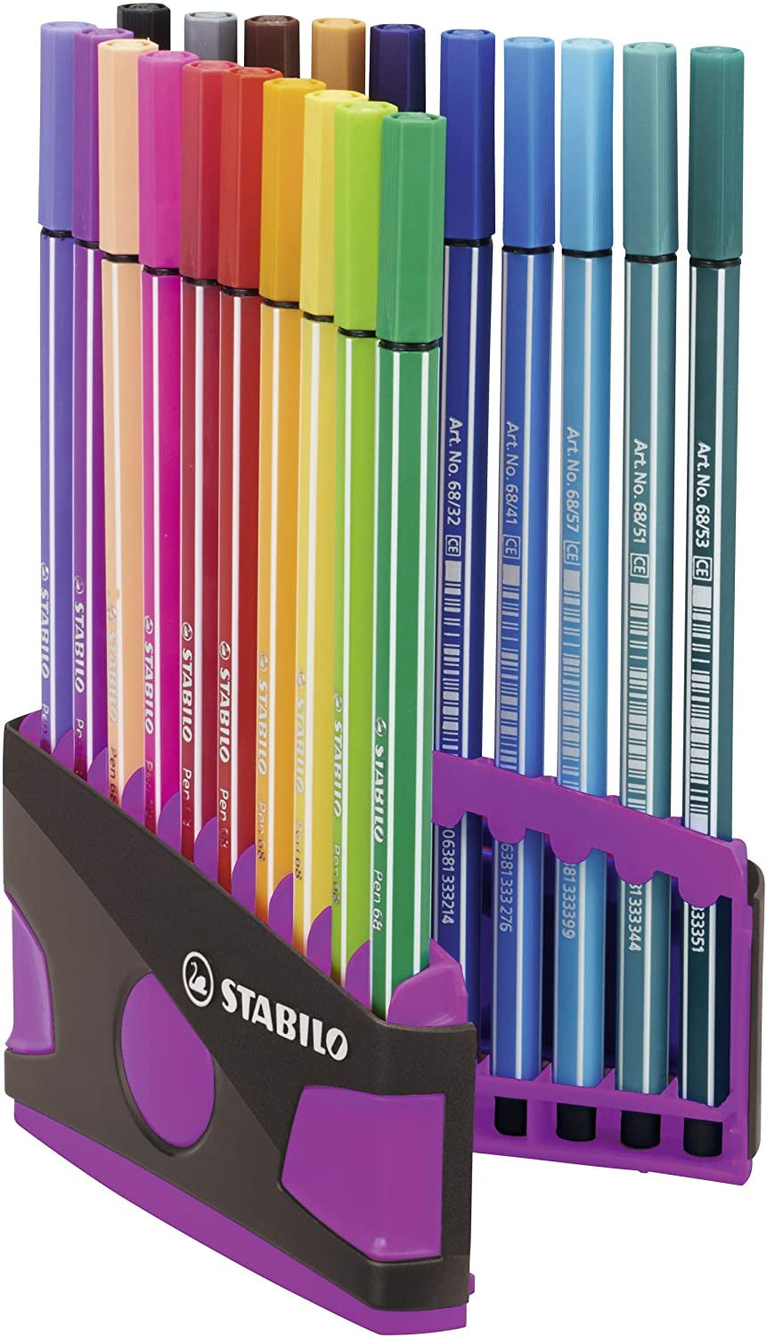 STABILO Filzstifte Pen 68 Colorparade, Strichbreite 1 mm, 20 Farben