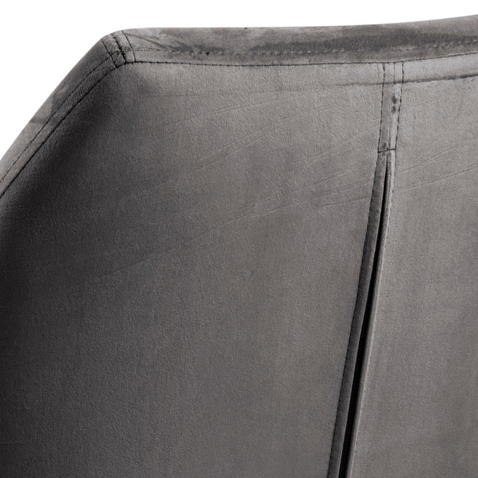Actona AC Design Bürostuhl Nora – Stoff, Metallfuss, Dunkelgrau