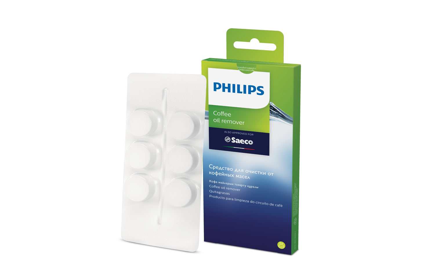 Philips Fettlöser-Tabletten CA6704/10 – für Kaffeemaschinen, 6 Tabs