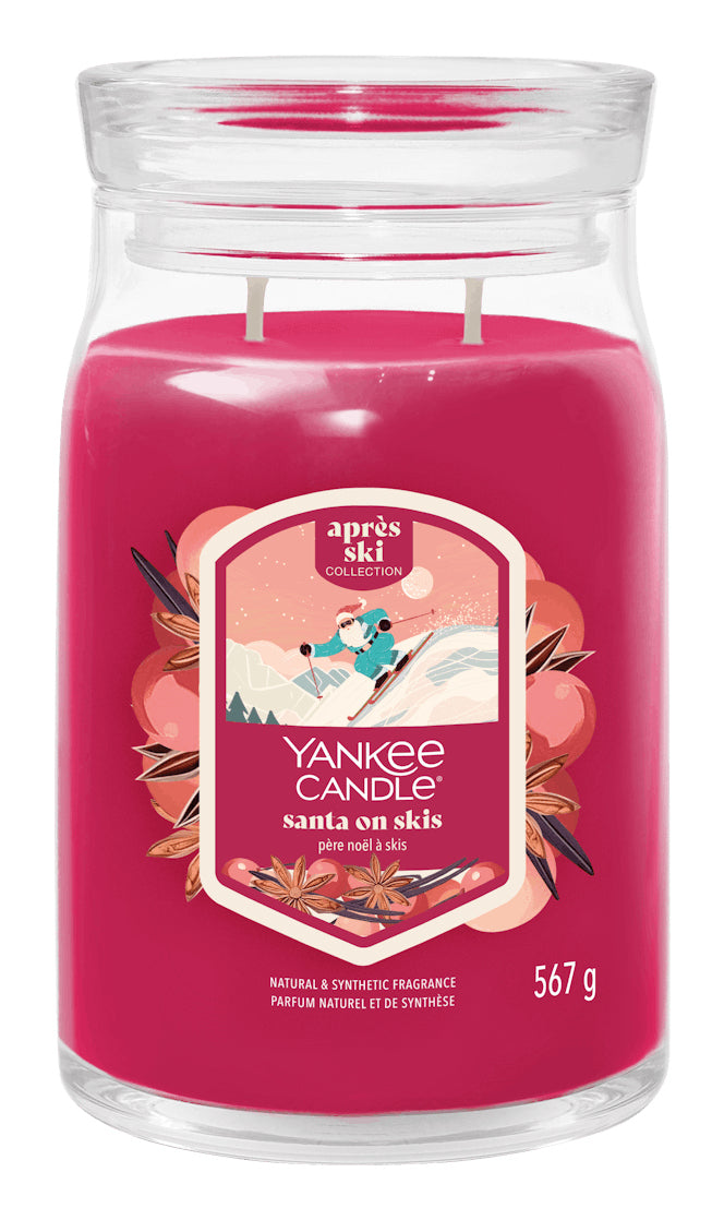 Yankee Candle Duftkerze Santa on Skis, Blaubeere, Ø 9,9 cm, 15 cm