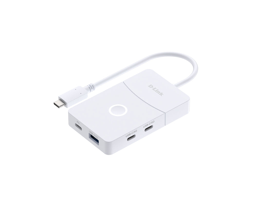 D-Link DUP-501 Multiport-Adapter – USB-C, 1× HDMI, 1× USB-A, 2× USB-C, 100 W PD