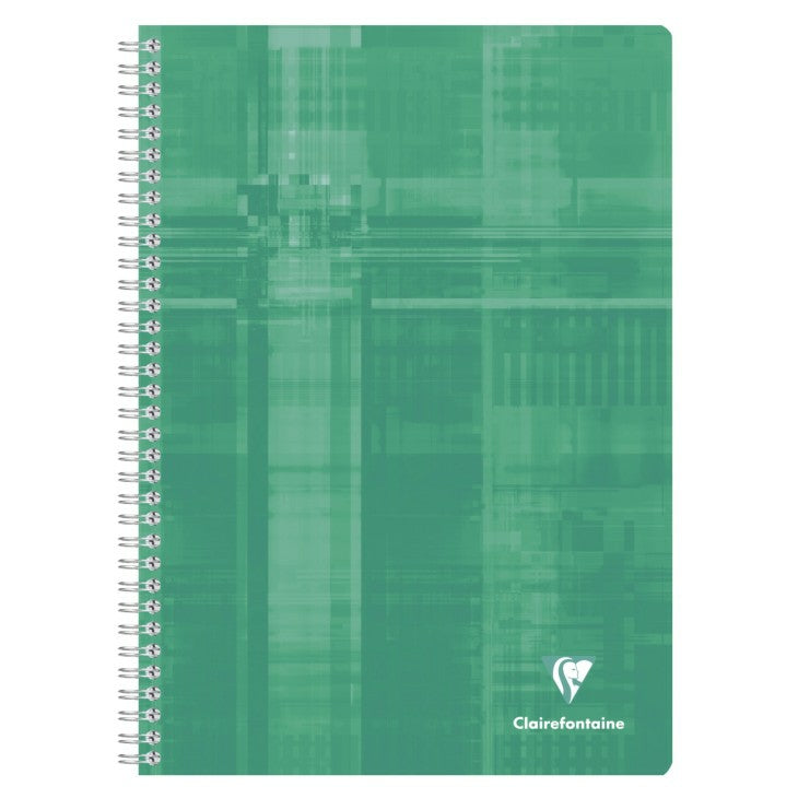 Clairefontaine Spiralheft, A4, kariert, Karton, 90 Blatt, 90 g/m² – farbig sortiert