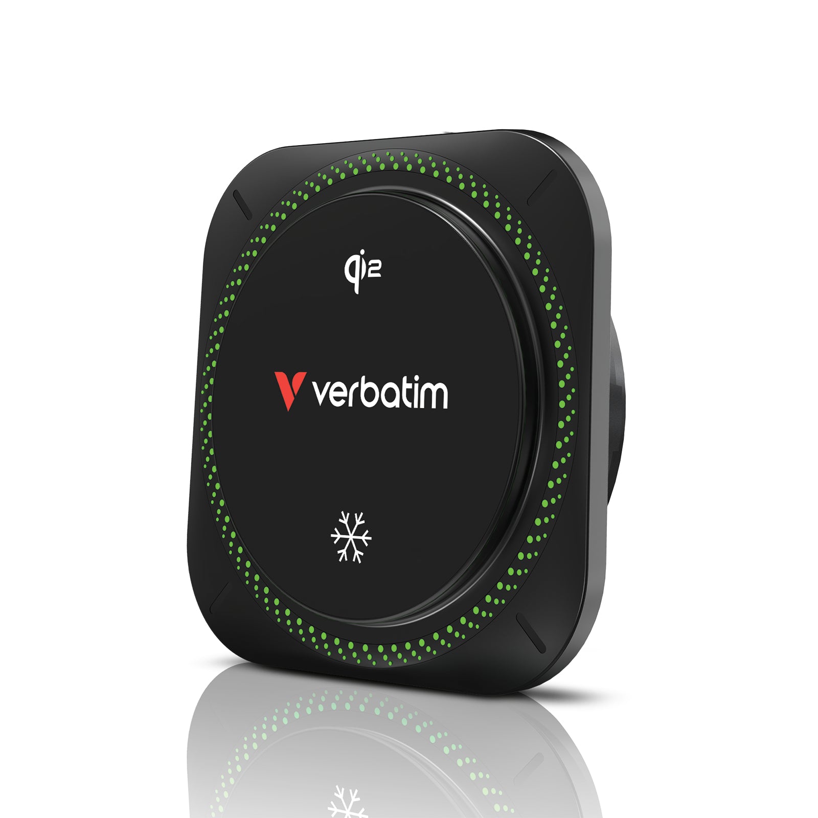 Verbatim Kabelloses Ladegerät, MagSafe/Qi2, 15 W – für iPhone ab 12 (MagSafe) & Qi2 Android – Schwarz