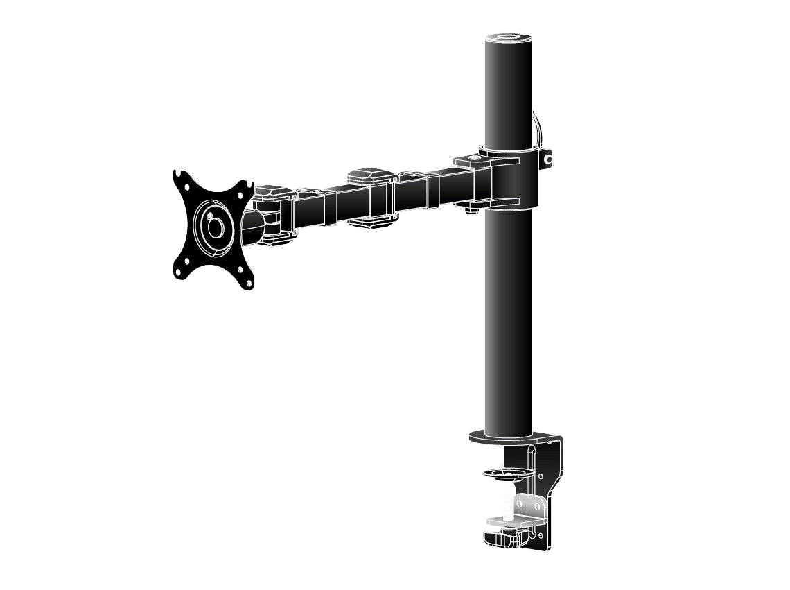 iiyama Monitorarm, Tischklemme – bis 30", VESA 100 × 100 mm, 10 kg