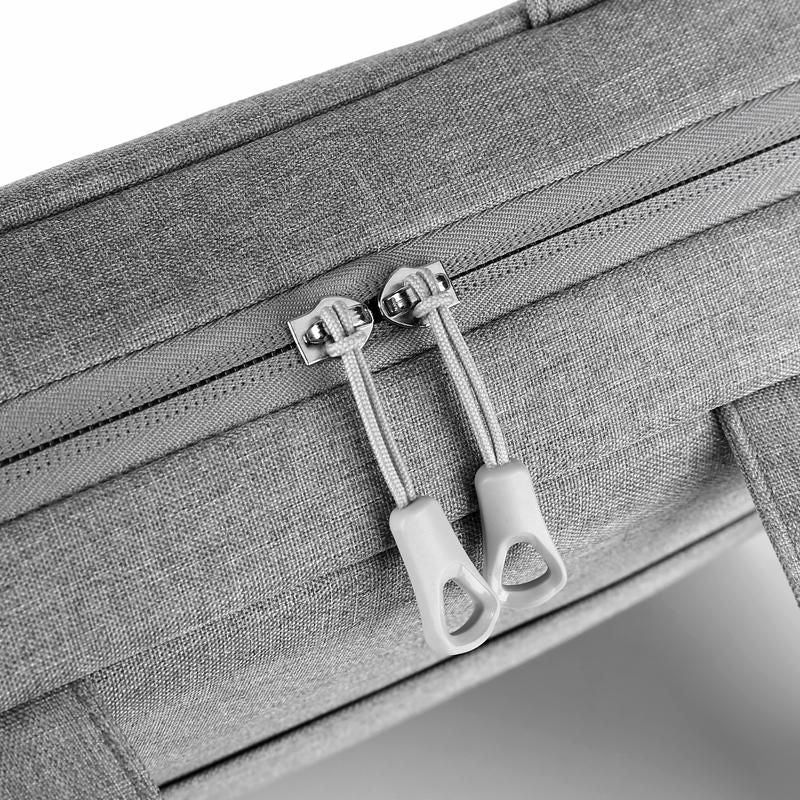 eSTUFF Notebook-Tasche für Notebooks bis 14,1" – mit abnehmbarem Schultergurt, grau