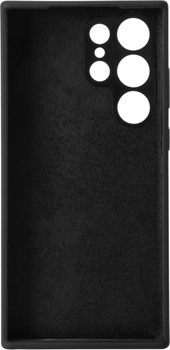 eSTUFF Backcover – für Samsung Galaxy S23 Ultra, PC, Schwarz, kabelloses Laden
