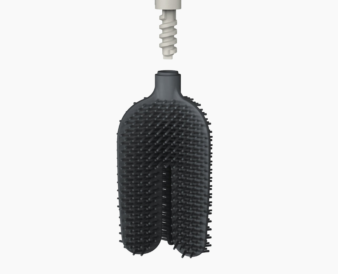 Joseph Joseph WC-Bürstenset – Edelstahl, mit Silikonbürste, H 43,7 cm
