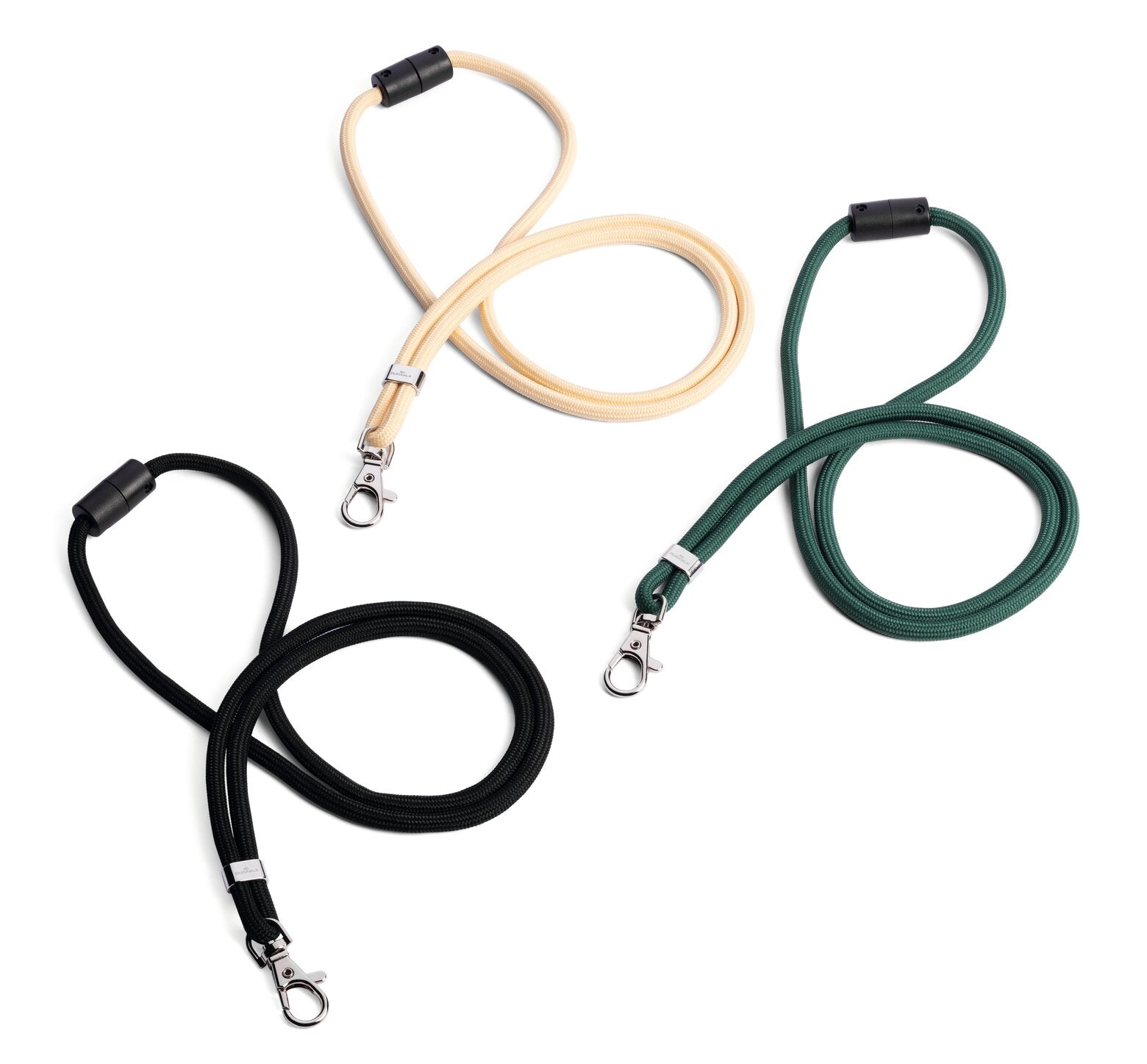 Durable Ausweishalter mit Textilband, Karabiner – Beige – rPET – 460 × 6 mm