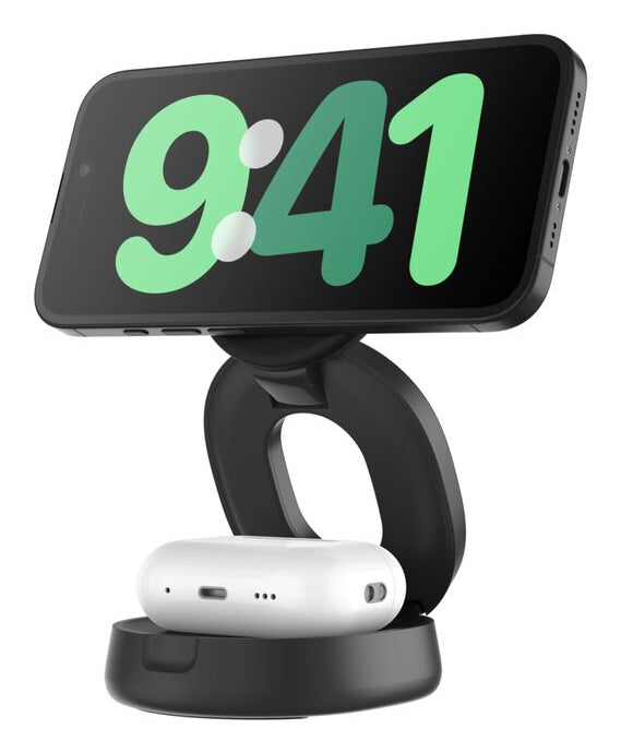 Belkin BOOSTCHARGE Ladestation – 15 W, Qi2, magnetisch, verstellbar, 2-in-1
