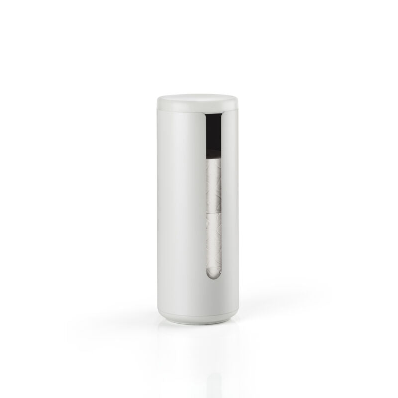 Zone Denmark Toilettenpapierständer – Kunststoff (ABS), Aluminium, hellgrau, für 3 Rollen, 15 × 15 × 10,5 cm