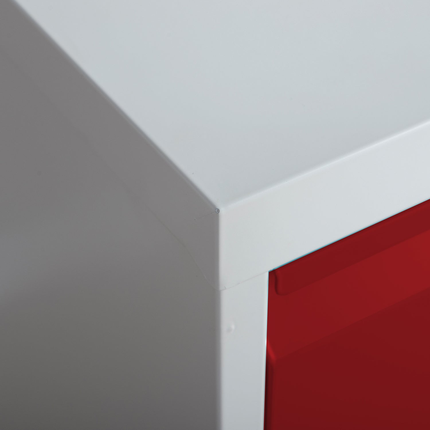 Phoenix Safe Co. FC1003GRK – Aktenschrank, 3 Schubladen, abschliessbar, 450 × 620 × 1025 mm, Grau/Rot, Stahl