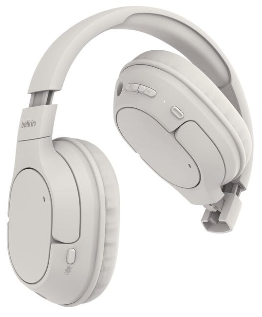 Belkin SoundForm Surround – Over-Ear Kopfhörer – kabelgebunden, Surround-Sound – Sand