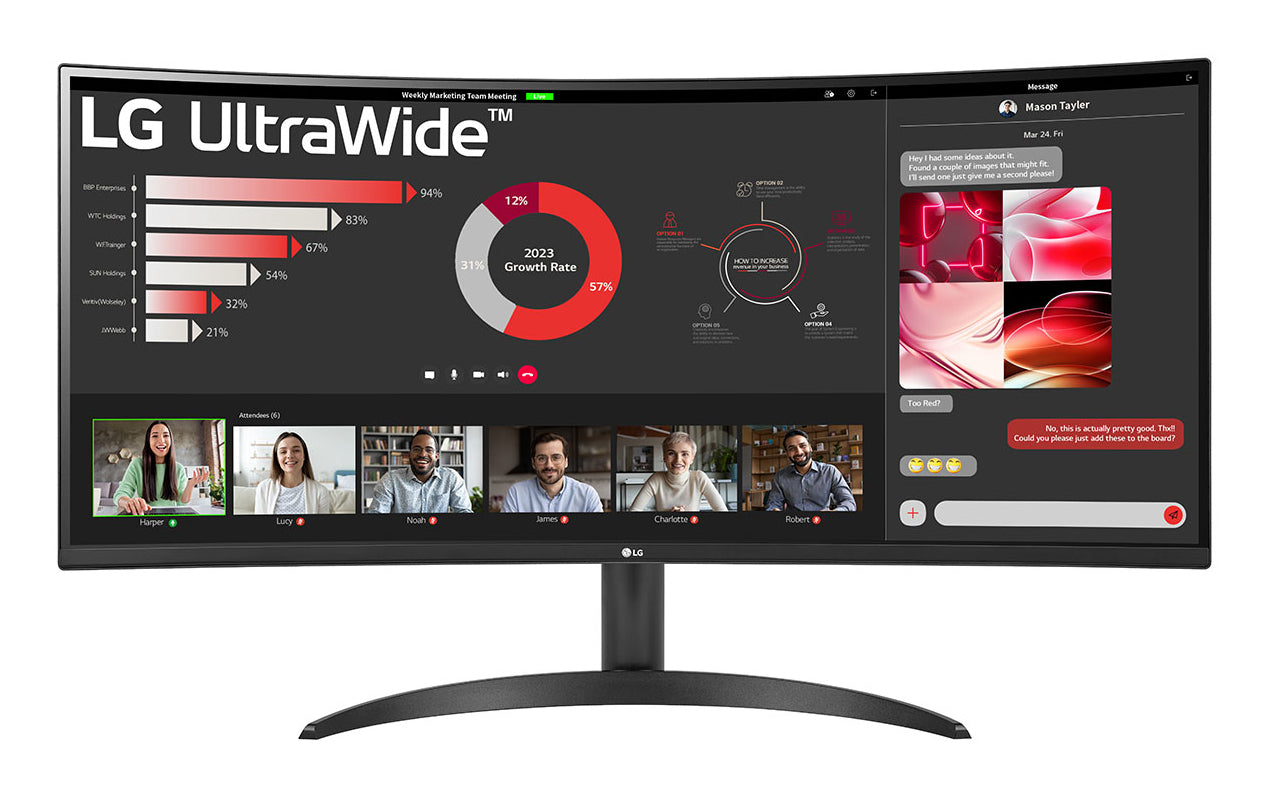 LG 34WR50QK-B – Monitor, 34", Schwarz
