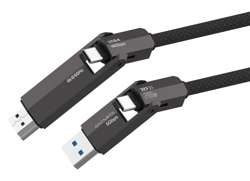 4smarts HDMI-Kabel, USB-A – für Universal, Schwarz