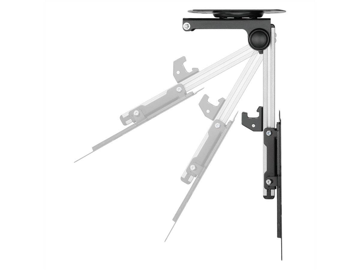 VALUE Deckenhalterung – 17–37" – VESA 75×75–200×200 – bis 20 kg, Teleskopmast, neigbar – schwarz