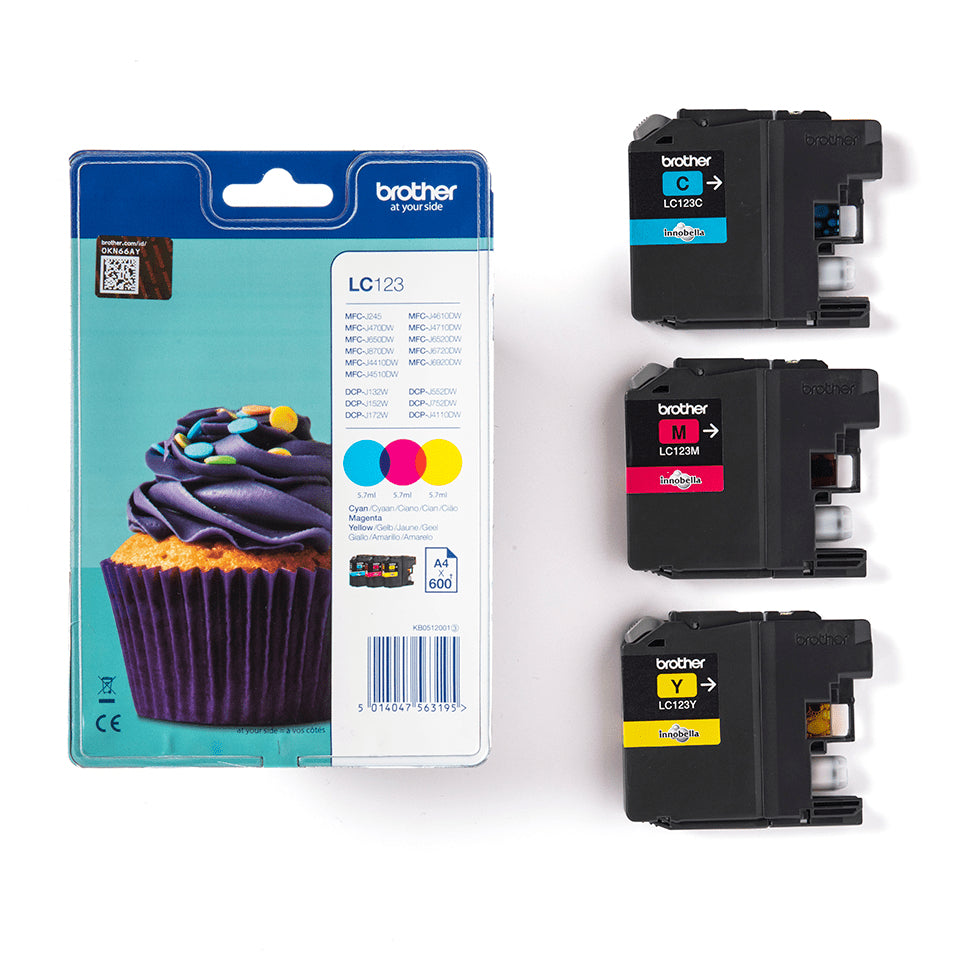 Brother Rainbow Tintenpatronen-Multipack, 3er-Pack