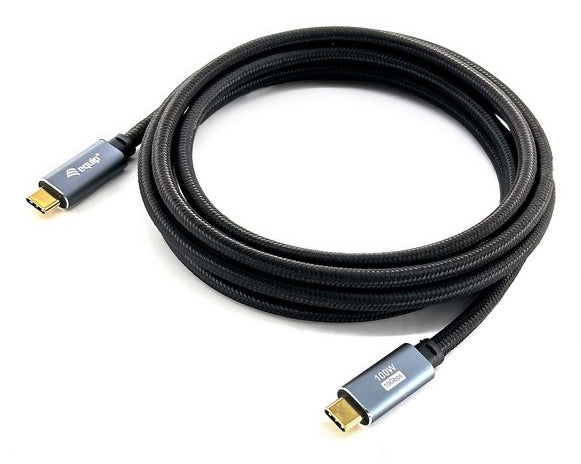 Equip USB-C auf USB-C Kabel – USB 3.2 Gen 2 (10 Gbit/s) – 3 m – PD 100 W – 4K/60 – Magnetisch abgeschirmt