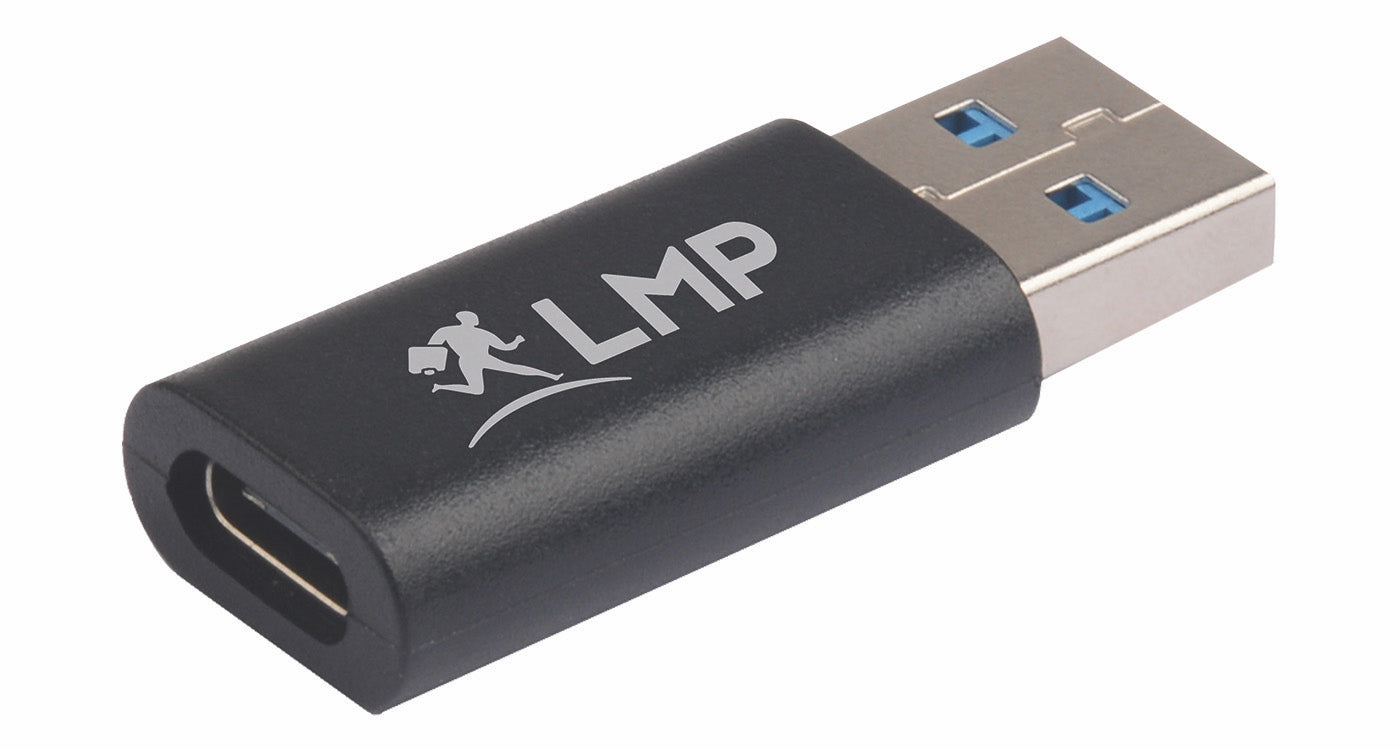 LMP USB-A zu USB-C Adapter – USB 3.2 Gen 1 (5 Gbit/s), 3 A – Schwarz