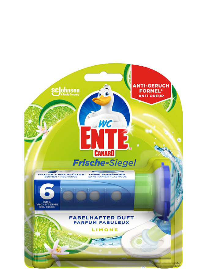WC-Ente Fresh Discs 1153244 WC-Reiniger für WC – Zitrone, Spender