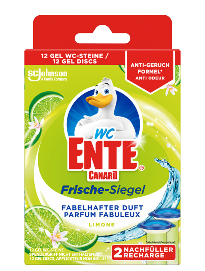 WC-Ente Fresh Discs 1136382 WC-Reiniger/WC-Entkalker – Limette, Tabs, Pumpe – 36 ml 2 Stk.