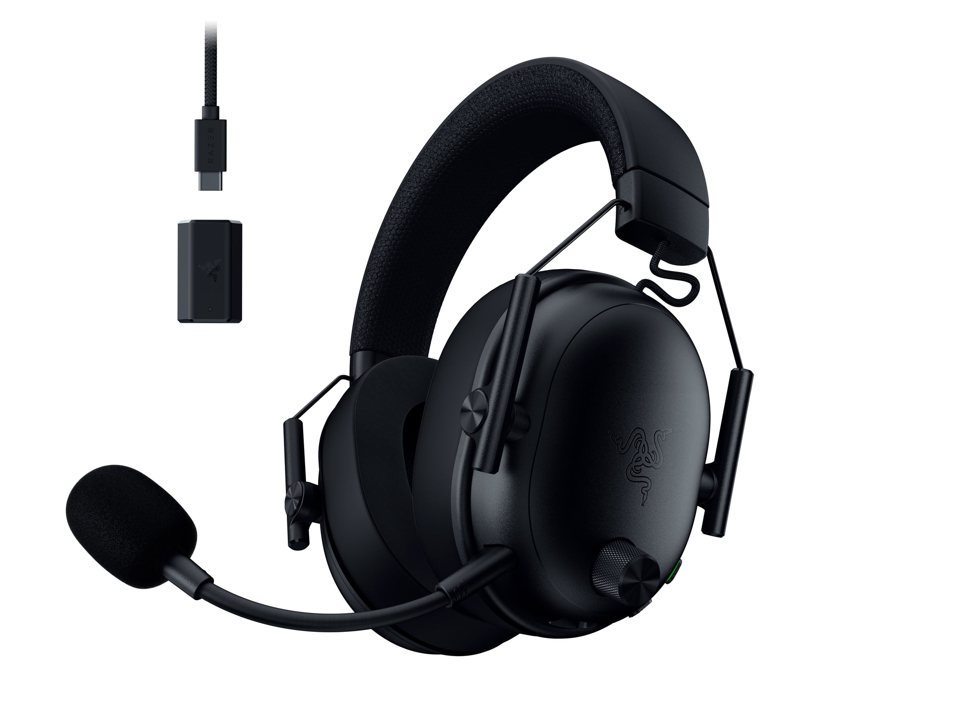 Razer BlackShark V3 – USB-C Gaming-Headset – THX Spatial Audio, abnehmbares Mikrofon – Schwarz – für PS5/PS4/PC