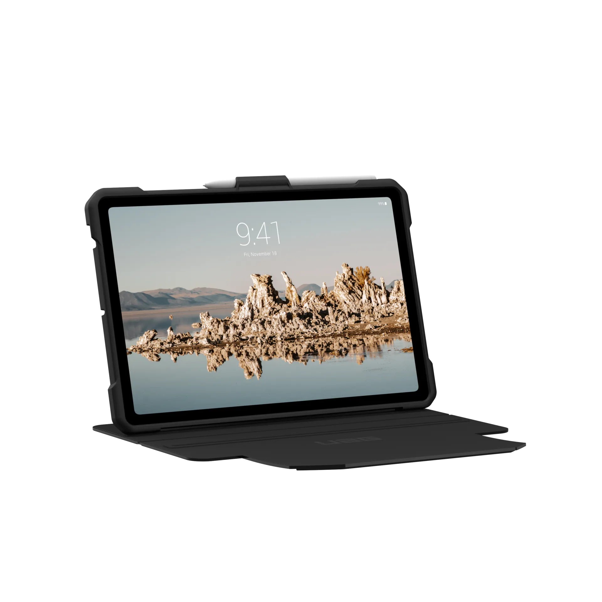 Urban Armor Gear UAG Metropolis SE Tablet-Hülle für Galaxy Tab S9 FE 10,9" – MIL-STD-810G, Stifthalter – Schwarz