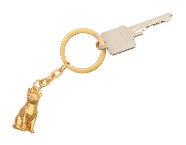 TROIKA Schlüsselanhänger Cleopatra Katze – Metall, Gold