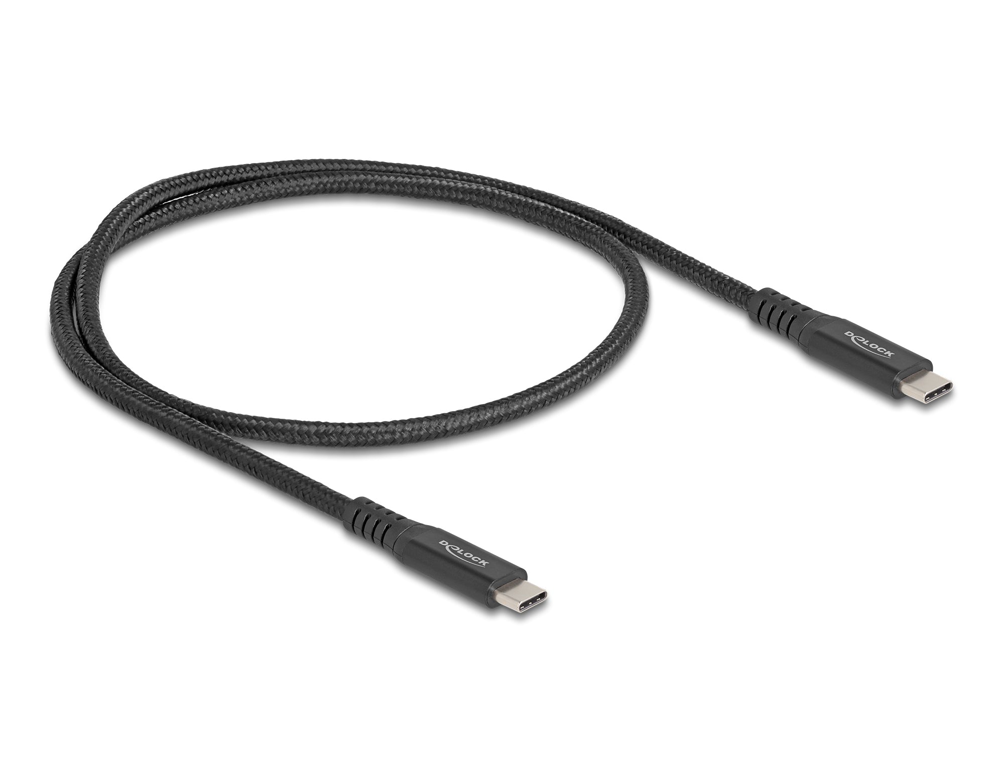 DeLOCK USB-C Kabel – USB-C Stecker zu Stecker 100W, magnetisch abgeschirmt, USB4 Gen 2x2