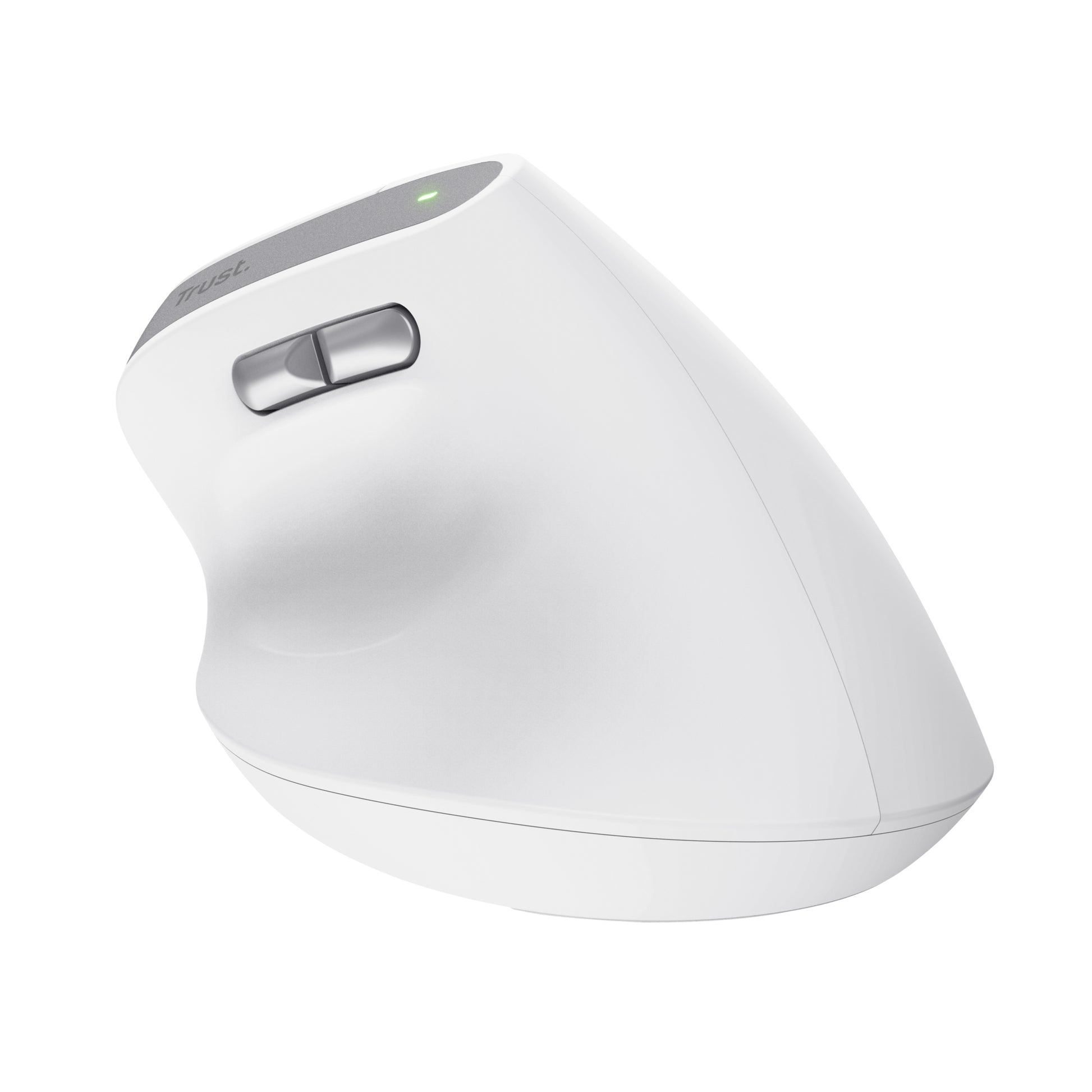 Trust Bayo II – ergonomische kabellose Maus, USB-C, Weiss