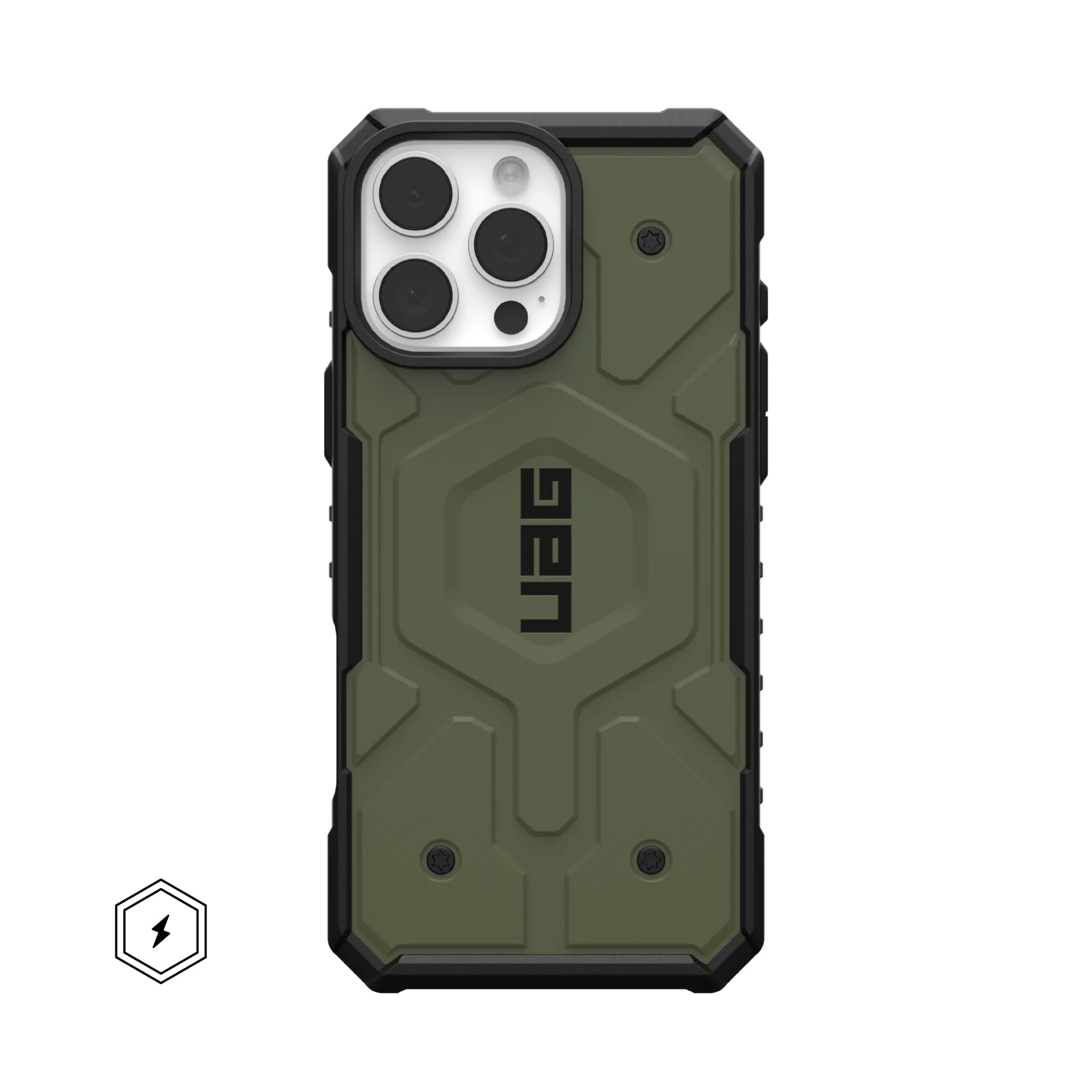 Urban Armor Gear UAG – Pathfinder Backcover – für Apple iPhone 16 Pro Max – Olivgrün – TPU – MagSafe-kompatibel