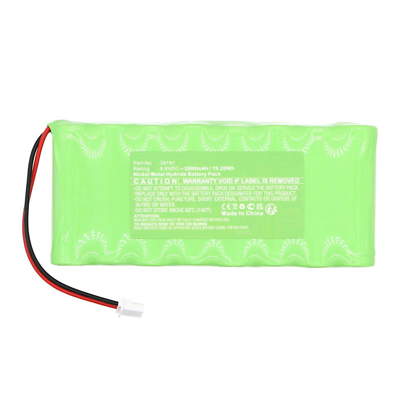 CoreParts Akku – 9,6 V, 2000 mAh (19,2 Wh) – für Grothe Notbeleuchtung – MBXEL-BA179