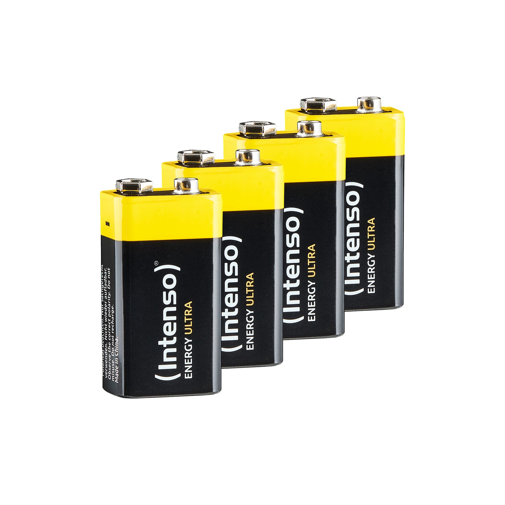 Intenso 9V Batterien, Alkaline – 4 Stk.