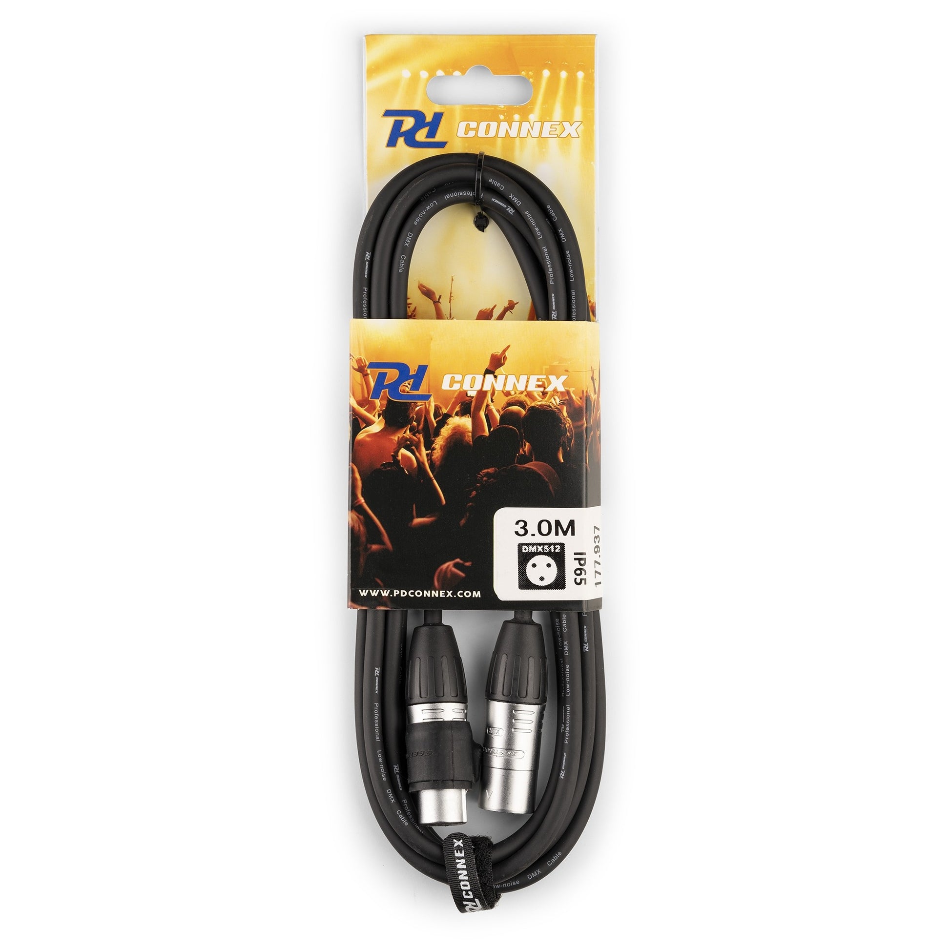 PD-Connex XLR-Kabel – 3-pol M–F – 3 m