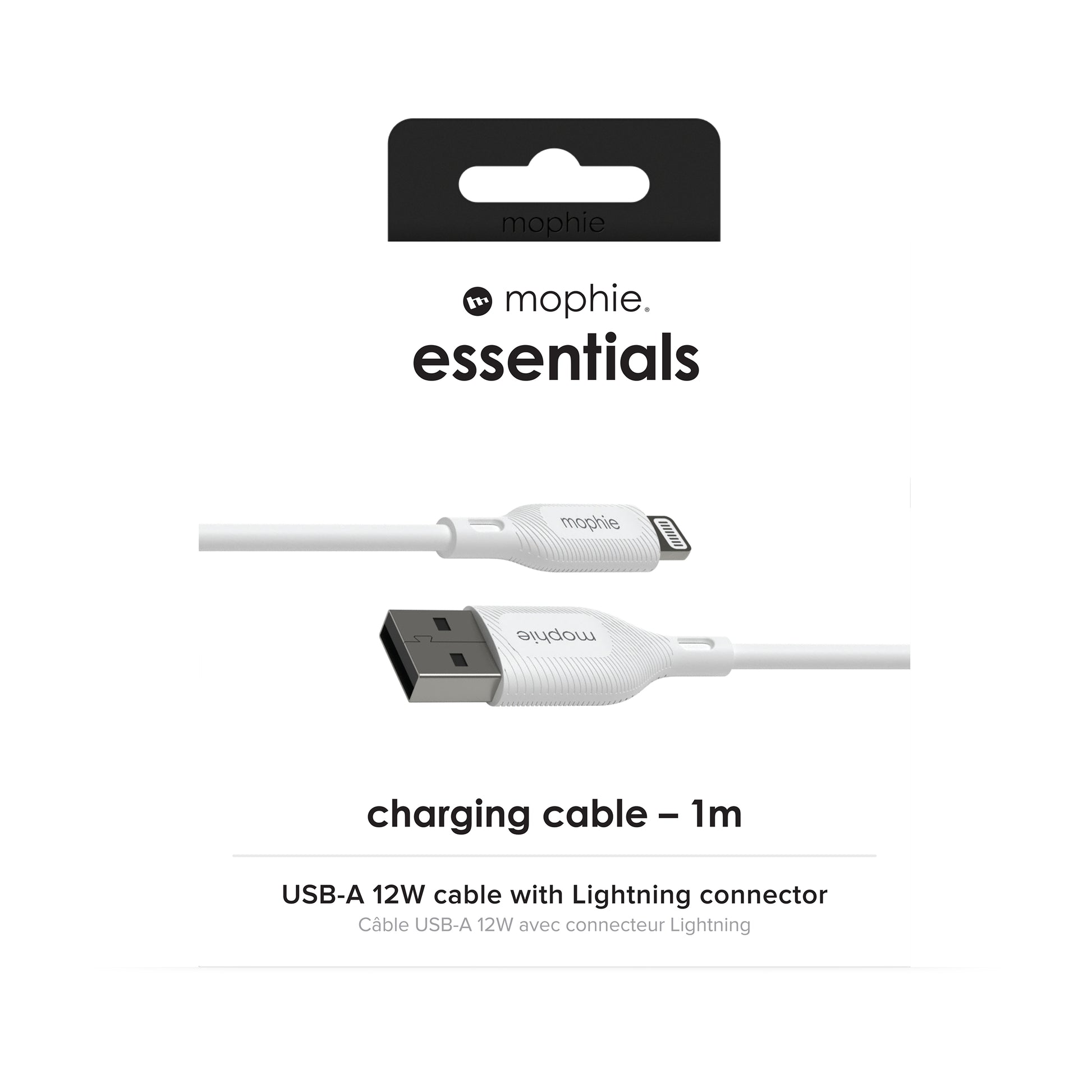 Mophie Daten- & Ladekabel – USB‑A auf Lightning 1 m, 12 W – für iPhone/iPad