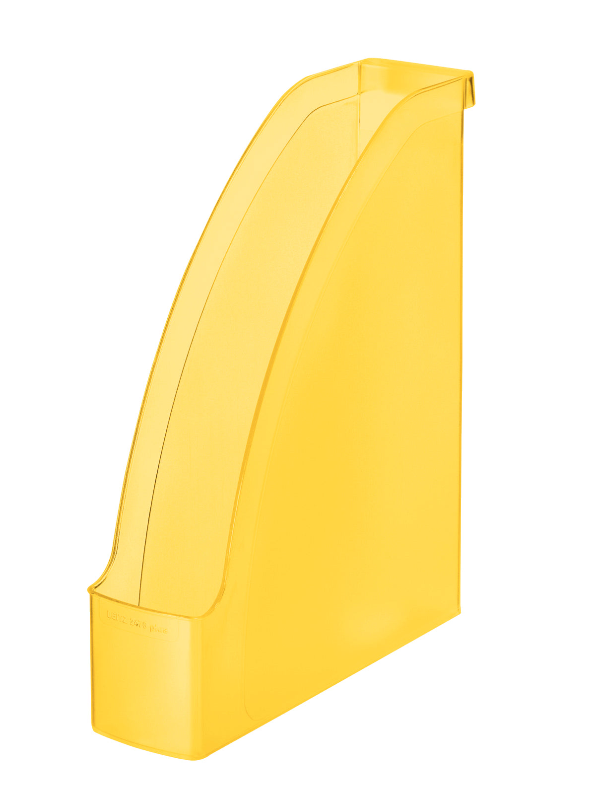Leitz Plus A4 Stehsammler – 78 mm, Gelb Transparent, Kunststoff