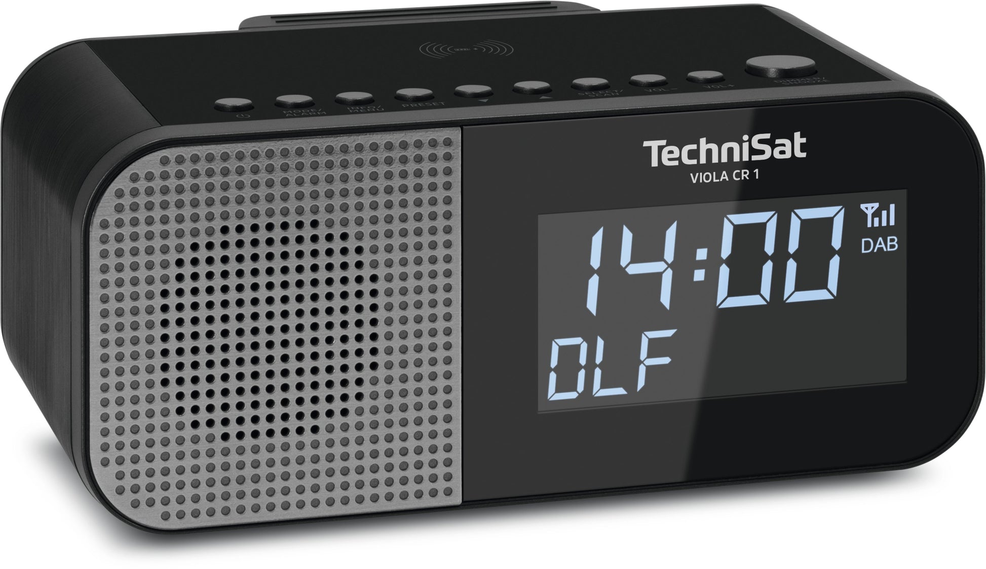 TechniSat Viola CR1 – Radiowecker – DAB+, UKW, Netzbetrieb – Schwarz