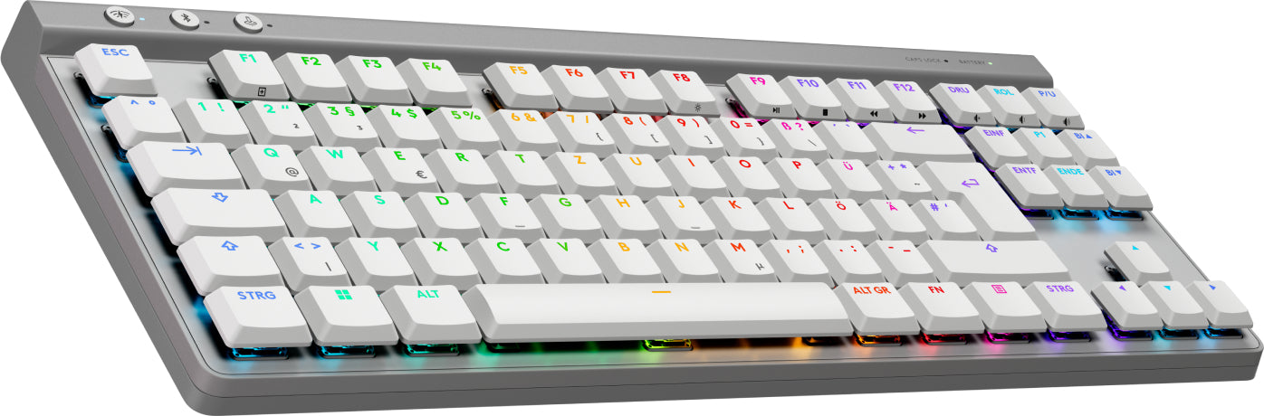 Logitech G G515 – Gaming-Tastatur TKL – mechanisch, RGB – Bluetooth & 2,4 GHz (Nano-Empfänger) – QWERTZ (DE)